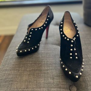 Christian Louboutin 36.5 Stubbed Heel Boot Bootie